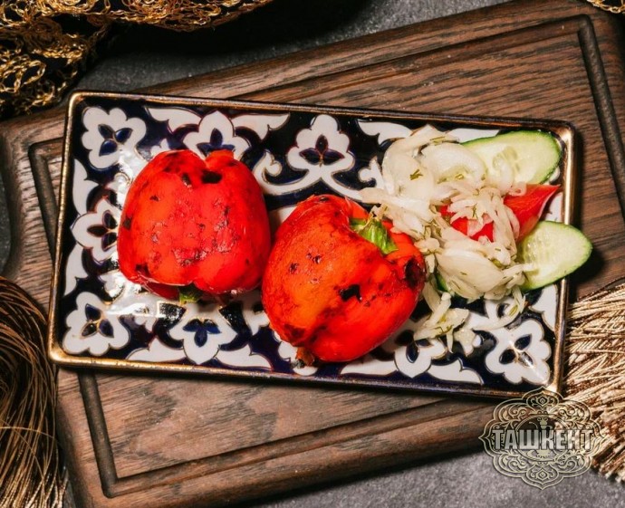 Перец болгарский на мангале